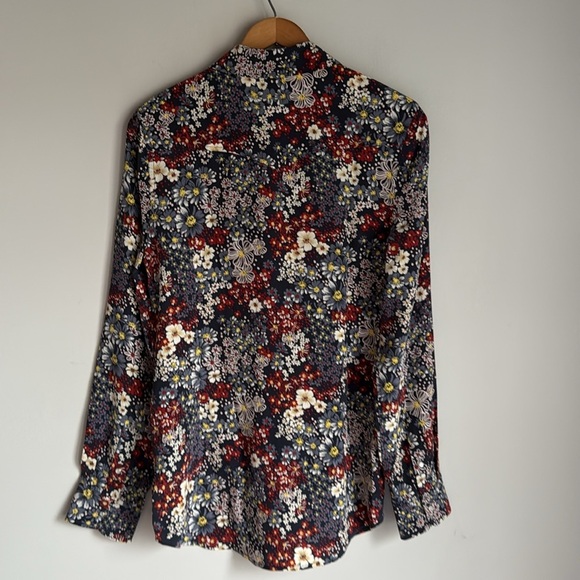 NEW Adriano Goldschmied Sutton Silk Shirt Medium - Picture 3 of 12